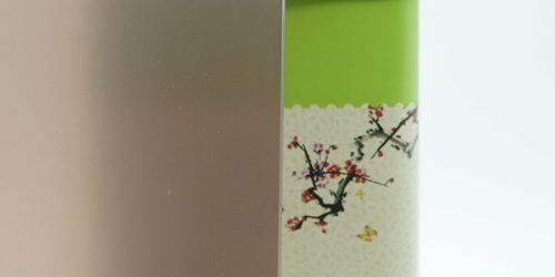 Ruda matinė plėvelė langams